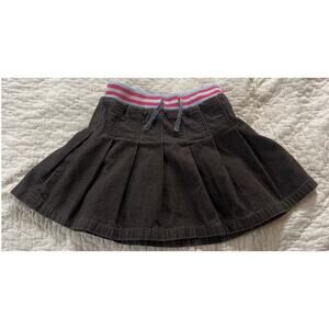Mini Boden Pleated Corduroy Skirt Size 7-8Y Girl Bottoms Adjustable